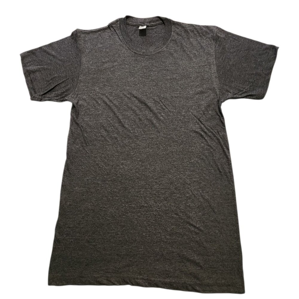 SJG Apparel T-Shirt Solid Gray Short Sleeve Crewneck‎ Unisex Size Small